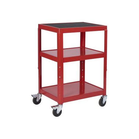 Chariot RS PRO Non 3 plateaux en Acier, 610 x 460mm, Capacité de charge 150kg Charge légère, moyenne, lourde ( Prix pour 1 )