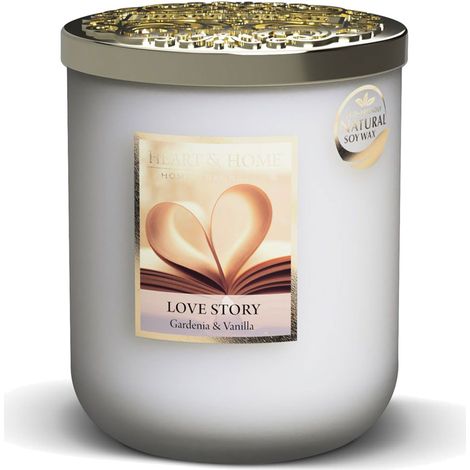 Grande Bougie Heart and Home Love Story 75 heures (1/2)