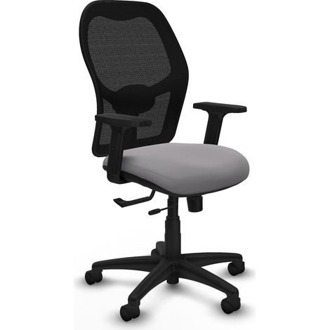 Silla de oficina piqueras y crespo Alocén negro cuero sintético (1/2)