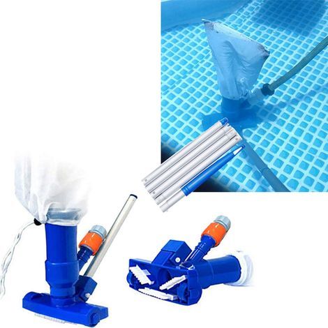 Poolreiniger, Poolpflegeset, tragbare Poolreinigerbürste (1/5)