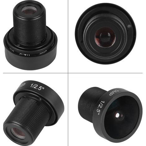 Objectif grand angle 2,1 mm 5 MP HD avec infrarouge pour caméra de sécurité IP (1/5)