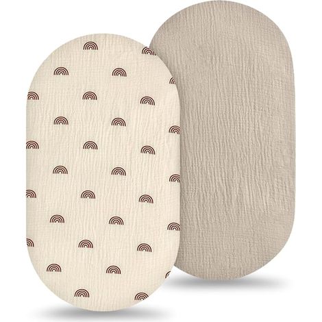 Draps Housses, Protège Matelas Bebe, Drap Housse Bébé, Taille 82cm x 41cm, Lits Bébé, Lit Enfant (1/4)