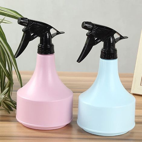 Pièces 600Ml Bouteille De Pulvérisation En Plastique,Flacon Pompe À Gâchette Pulverisateur Vide Plantes Vaporisateurs Flacons Pulvérisateurs Pour Nettoyage Jardinage Beauté (Rose,Bleu) (1/5)