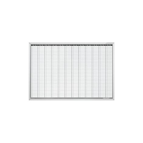 magnetoplan  Lavagna per planning annuale  permanente  largh x
