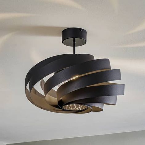[GEBRAUCHT] B-Ware Euluna Deckenlampe Vento Deckenleuchte Lampe Leuchte Wohnzimmer ø 50 Cm Schwarz