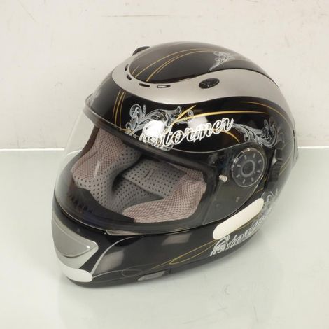 Integralhelm schwarz STORMER Größe XS 53-54cm Neu für Roller (1/5)