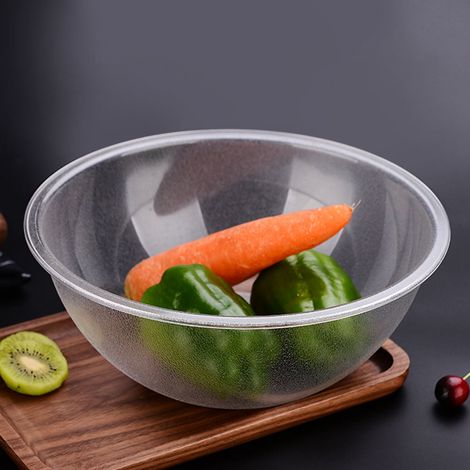 Grands saladiers ronds en acrylique transparent, récipients de service pour salades et fruits, vaisselle de buffet (1/5)