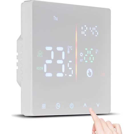 Decdeal Smart Thermostat für wöchentlich programmierbare digitale Handbuch/Automatikmodus LCD -Display -Temperatursteuerung Intelligente elektrische Erwärmung