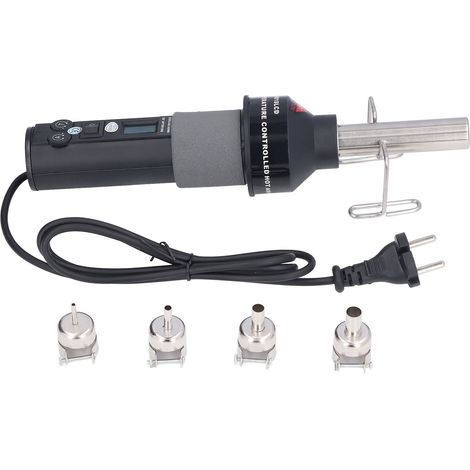 Kit de soudage portable à air chaud 6 pièces avec écran LCD, température réglable, prise européenne, 220 V (1/5)