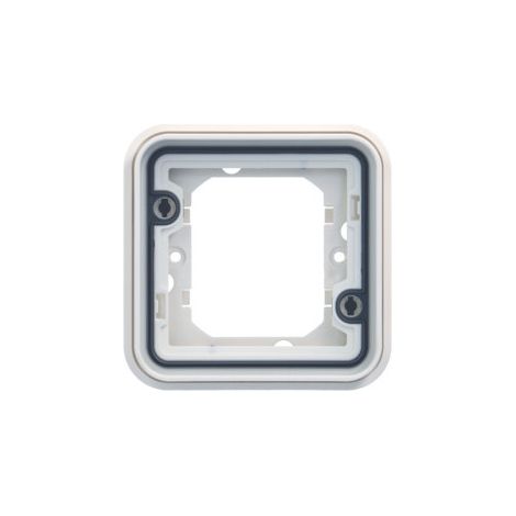 Hager WNA401B cubyko Support encastrement simple associable blanc