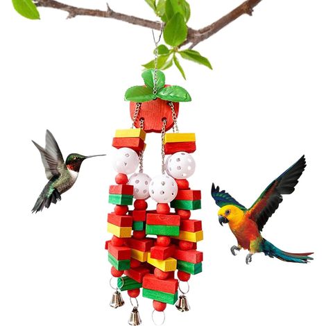 Jouet à mâcher pour oiseaux - cage à oiseaux - activités d'escalade et soin (1/5)