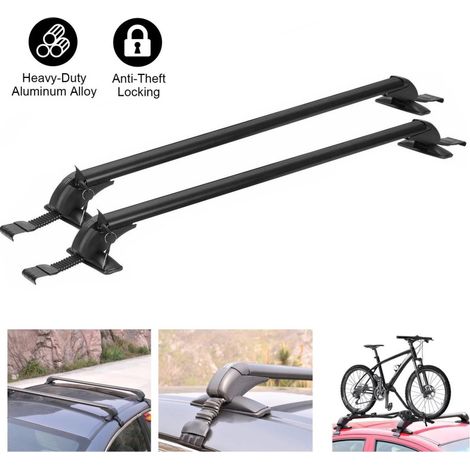 Set aus 2 universellen Querträgern für den Dachträger, maximale Tragfähigkeit bis 75 kg, 110 cm