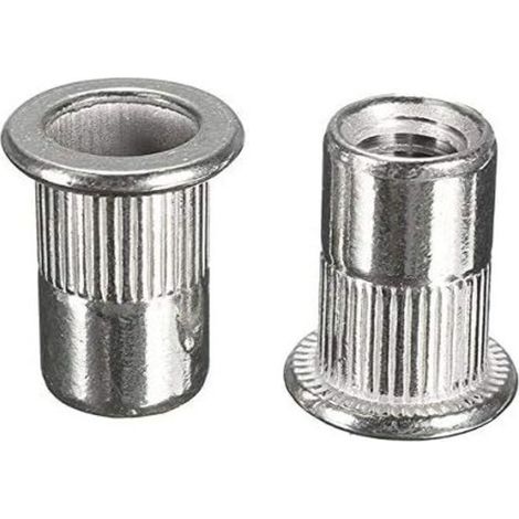100 Pcs M6 Filetage Ecrou Rivet Rivnut Insert Serti 304 INOX (1/4)