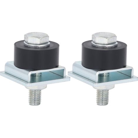 Ensemble de roues à roulettes de chariot en acier inoxydable, 2 pièces, positionnement de limite pour fournitures de faisceau de canal de support de largeur de 1 à 5/8 pouces (1/5)