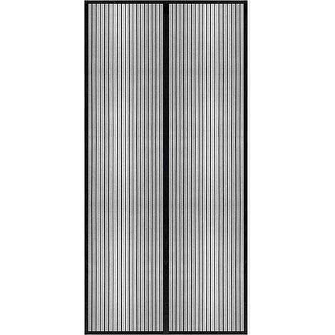 Moustiquaire Magnétique Pour Porte, Rideau en Maille, Joint Magnétique de Haut en Bas avec Fermeture Automatique, Maintient l'air frais à l'intérieur (120x220cm, Blanc) (1/5)