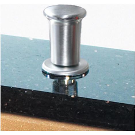 Franke Umrüstsatz Zugknopf Messing, Oberfläche Nickel matt, Edelstahl-Optik
