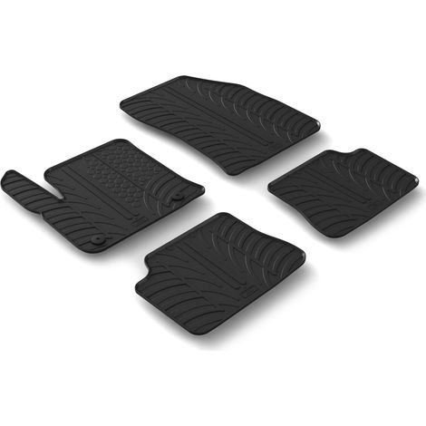 Set tappeti su misura in gomma - compatibile per  Opel Corsa F 5p (09/1906/23) elettrica -  Peugeot 208 5p (11/1908/23) elettrica -  Opel Corsa F 5p (07/23) elettrica -  Peugeot 208 5p (09/23) elettri