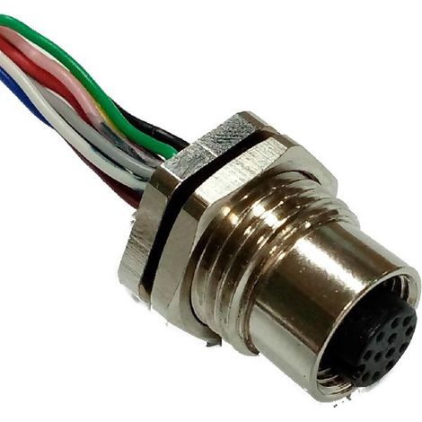 Connecteur pré-câblé RS PRO 12 conducteurs , M12 Femelle, 300mm ( Prix pour 1 )