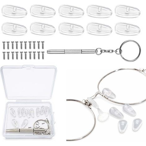 1 Set Tournevis Lunettes Opticien, Mini Set 3-En-1 Avec 10 Embouts Pour Lunettes, Montre (Acier Inoxydable) (1/5)