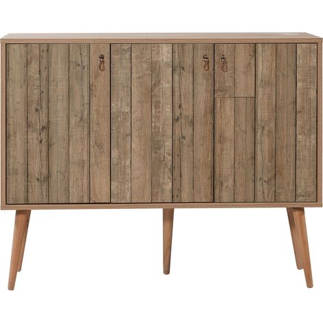 Commode 3 portes en bois clair Kiza 728 (1/4)