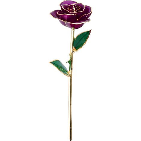 Rose Véritable Trempée en Or 24 Carats, Fleur Préservée pour (1/5)