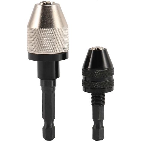 Adaptateur de changement de mandrin sans clé (2 pièces) en 0,3-6,5 mm et 0,3-3,6 mm (1/5)