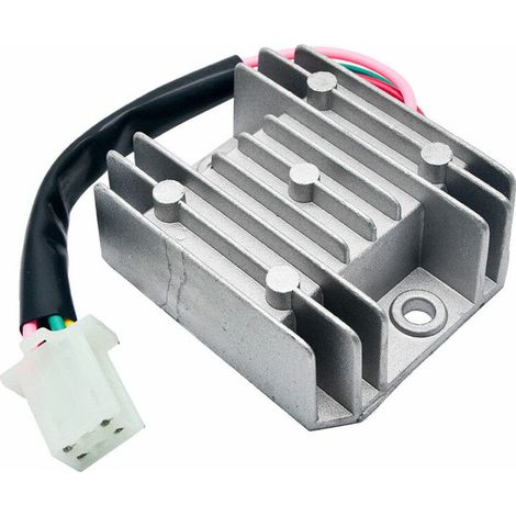 Régulateur-redresseur de tension 12 V CC à 4 fils pour vélo, moto et scooter (1/4)