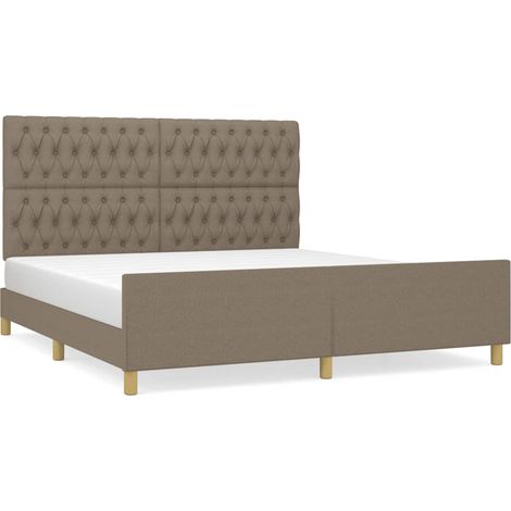Maison Exclusive - Giroletto senza Materasso Tortora 180x200 cm in Tessuto (1/5)