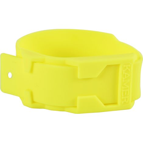 10 Bracelets en plastique jaune fluo (1/4)