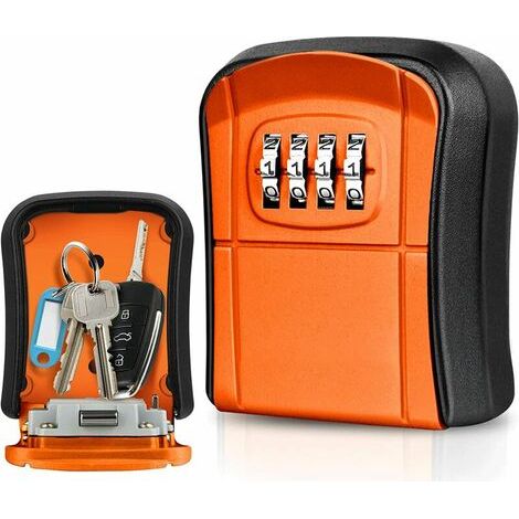 Mini cassetta portachiavi da esterno a parete con codice a 4 cifre resettabile, impermeabile, per casa, scuola, ufficio - AquaForge (1/5)