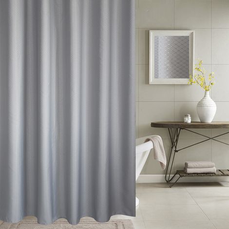 Silbergrau, 100 x 180 cm, mit 12 Kupferschnallen und -haken, antibakteriell