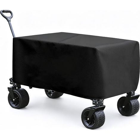 Housse de protection imperméable pour chariot de jardin - 97 x 56 x 61 cm - Protection contre la pluie - Universelle - Pliable - Tissu Oxford 210D résistant - Protection contre le vent et les UV (1/5)
