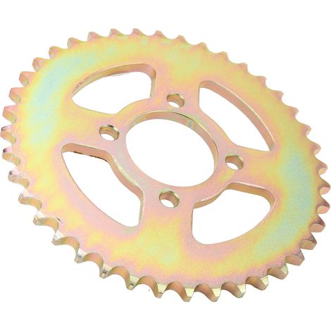 Pignon de chaîne 40 dents avant/arrière en acier au carbone, 4 trous, alésage 58 mm, pour chaîne 530 (quad, dirt bike, pit bike). (1/5)