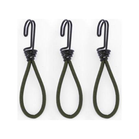 PA 10 Stück Bungee-Spanner mit Haken, 15 cm Planen-Gummispanner, Bungee-Seile mit Haken, Expander-Haken, Befestigungsspanner für Plane, Zelt, Poster, Netz, Camping (grün) (1/5)