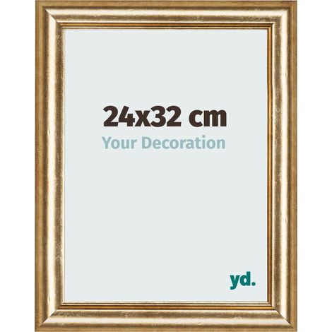 yd. - Cadre photo 24x32 - Or Antique - MDF - Lazio