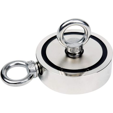 Magnétisme De Pêche Double Face - Diamètre 94 mm - Force D'Attraction 544 kg - Pour La Pêche Magnétique Sous-Eau - 1 Pièce