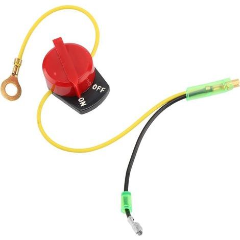 Interruttore di arresto motore S-GIANT per Gx110 Gx120 Gx160 Gx200 Gx240 Gx270 Gx340 Gx390, pulsante di arresto, accensione, spegnimento. (1/5)
