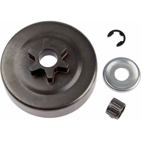 3/8" 6T Kupplungstrommel-Kettenrad-Unterlegscheibensatz, kompatibel mit STIHL 017 018 025 MS170 MS180 Kettensäge