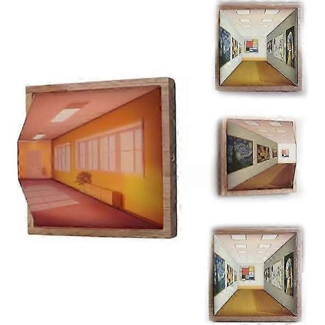 Veilleuse 3D à vision sans œil, éclairage LED à effet visuel tridimensionnel, veilleuse murale, trois couleurs d'éclairage réglables (1/5)