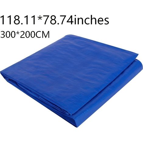 1 tapis de sol bleu pour piscine (tapis de protection et bâche de sol), 300 x 200 cm – Convient aux camions et aux piscines (1/3)