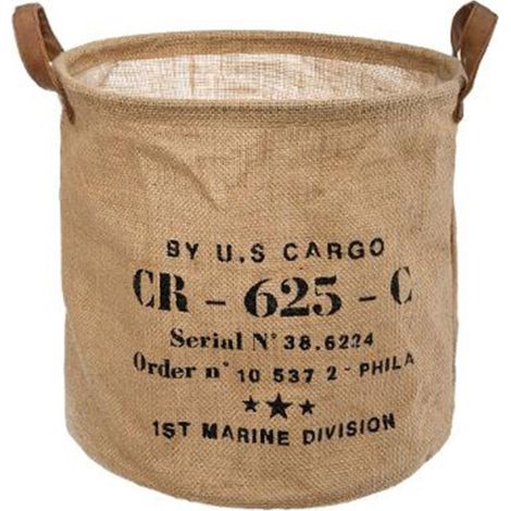 Atmosphera – Panier de rangement en jute 30cm – Forme ronde – Couleur naturelle – Accessoire tendance pour décoration intérieure (1/2)