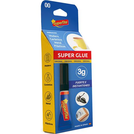 Adhésif Cyanoacrylate Instantané Blister 3g 2400 Supertite (1/4)