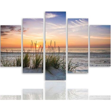 Tableau une herbe sur la plage - 200 x 100 cm (1/5)