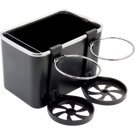 Console centrale de voiture avec 2 porte-gobelets pliants, organiseur de siège multifonction, boîte à mouchoirs pour smartphone et portefeuille, accessoires d'intérieur auto (1/5)