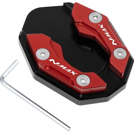 (NMAX-R) Accessoires moto Béquille latérale compatible avec YAMAHA NMAX155 N MAX NMAX 155 125 NMAX125 Plaque d'extension de béquille Support de pied Base maxpower (1/4)