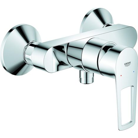 EH-Brausebatterie BauLoop 236331 Wandmontage eigensicher chrom