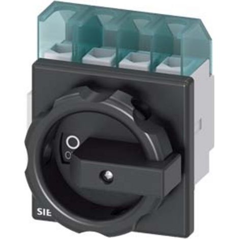 Interrupteur à coupure en charge, noir 4 pôles 16 mm² 25 A 690 V/AC Siemens 3LD21031TL51
