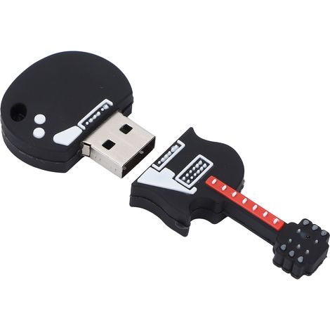 Clé USB 64GB en Forme de Guitare Électrique - Stockage Portable Original pour Musiciens (1/5)