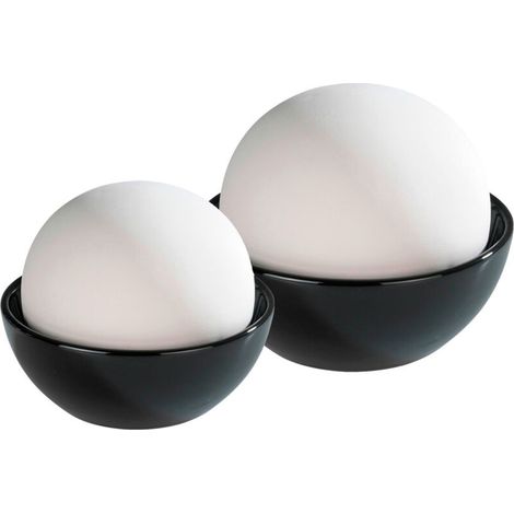Lot de 2 humidificateurs d'air céramique Rondo – 200 ml et 50 ml – Dimensions 12x10 cm et 9x8 cm – Pour radiateurs et huiles aromatiques (1/5)