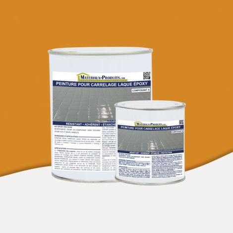 Peinture pour carrelage laque époxy - 1 Kg Orange - MATPRO (1/5)